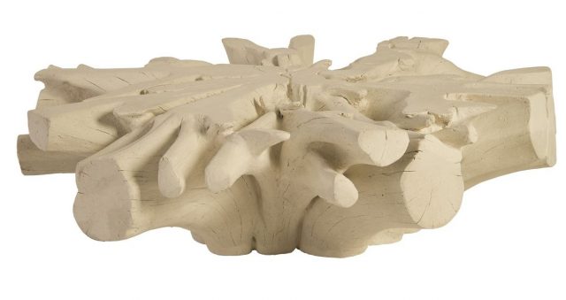 Коктейльный стол Phillips Collection Cast Sonokeling Round Coffee Table Roman Stone
