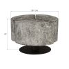 Коктейльный стол Phillips Collection Clover Coffee Table Grey Stone