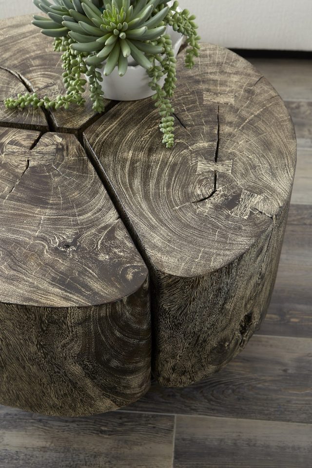 Коктейльный стол Phillips Collection Clover Coffee Table Grey Stone