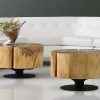 Коктейльный стол Phillips Collection Clover Coffee Table Natural Wood