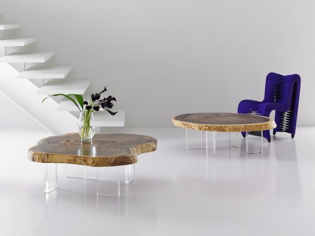 Коктейльный стол Phillips Collection Floating Coffee Table Natural Wood