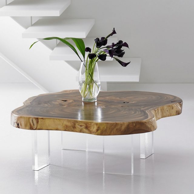 Коктейльный стол Phillips Collection Floating Coffee Table Natural Wood