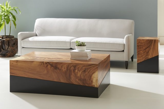Коктейльный стол Phillips Collection Geometry Natural Coffee Table