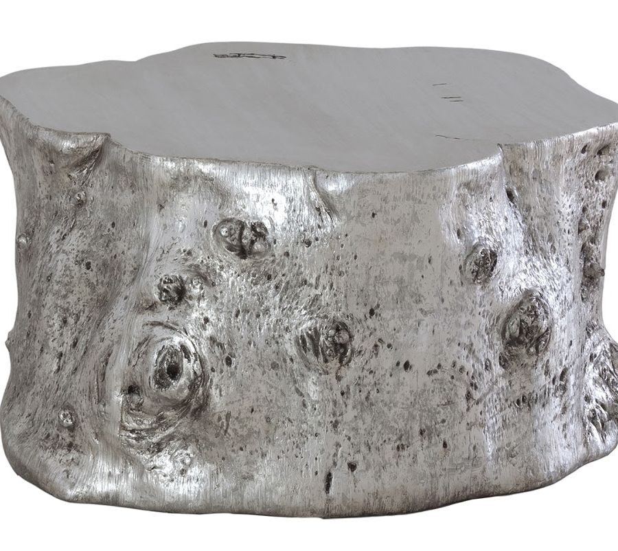 Коктейльный стол Phillips Collection Log Silver Coffee Table