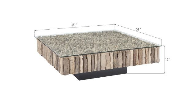 Коктейльный стол Phillips Collection Manhattan Square Coffee Table