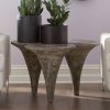 Коктейльный стол Phillips Collection Marley Coffee Table Grey Stone