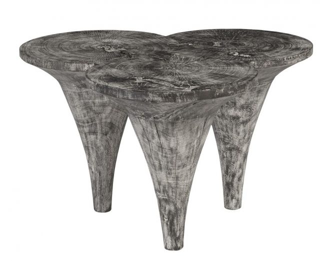 Коктейльный стол Phillips Collection Marley Coffee Table Grey Stone
