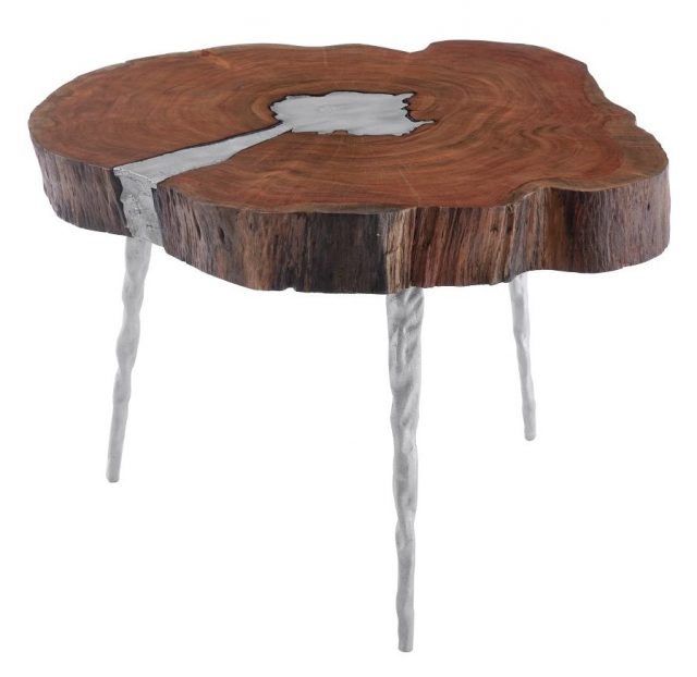 Коктейльный стол Phillips Collection Molten Coffee Table Aluminum