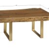 Коктейльный стол Phillips Collection Molten Rectangular Coffee Table Brass