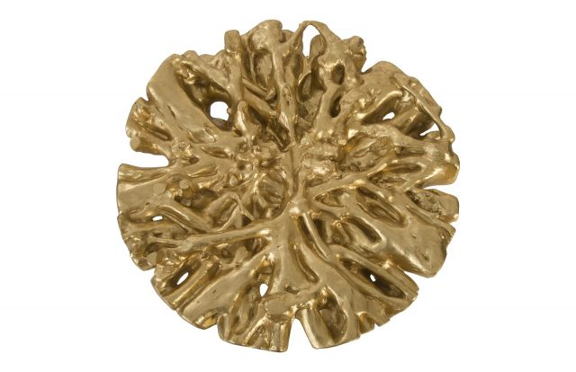 Коктейльный стол Phillips Collection Root Round Coffee Table Antique Gold Leaf
