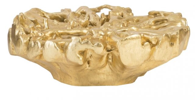 Коктейльный стол Phillips Collection Root Round Coffee Table Antique Gold Leaf