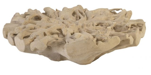Коктейльный стол Phillips Collection Round Root Large Coffee Table Roman Stone
