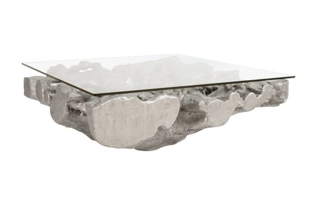 Коктейльный стол Phillips Collection Square Root Silver Coffee Table