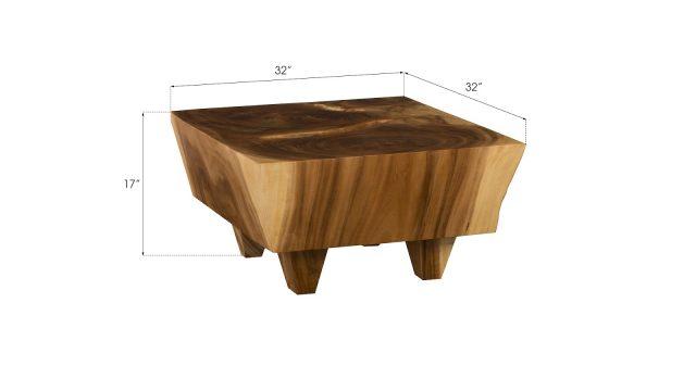 Коктейльный стол Phillips Collection Tabitha Small Coffee Table Natural Wood
