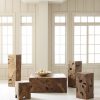 Коктейльный стол Phillips Collection Teak Slice Rectangular Coffee Table