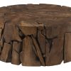 Коктейльный стол Phillips Collection Teak Slice Round Coffee Table