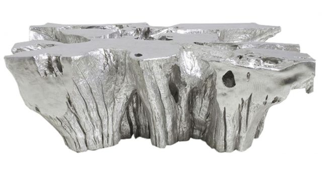 Коктейльный стол Phillips Collection Venice Freeform Coffee Table Silver Leaf