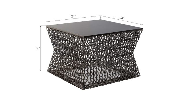 Коктейльный стол Phillips Collection Weaved Hourglass Coffee Table