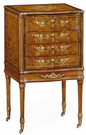 Комод Jonathan Charles Burl & Mother of Pearl Collectors Cabinet