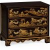 Комод Jonathan Charles Chinoiserie Style Ebonised Bedside Chest