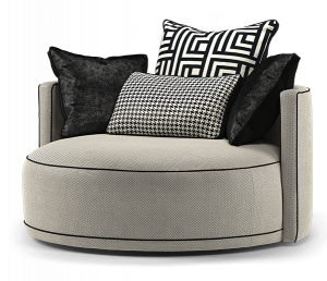 Кресло DURESTA Frasier Swivel Armchair Audrey Nero
