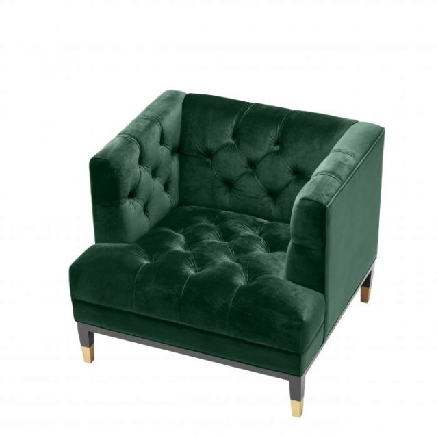 Кресло EICHHOLTZ CASTELLE CHAIR DARK GREEN