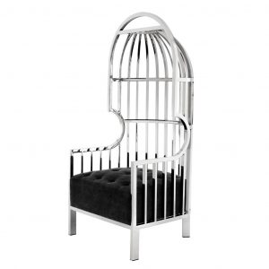 Кресло EICHHOLTZ Chair Bora Bora Silver