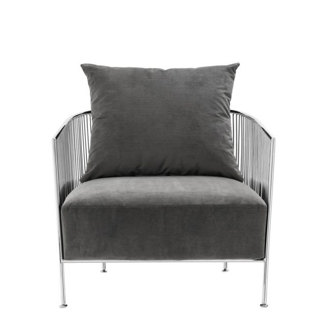 Кресло EICHHOLTZ Chair Knox Silver