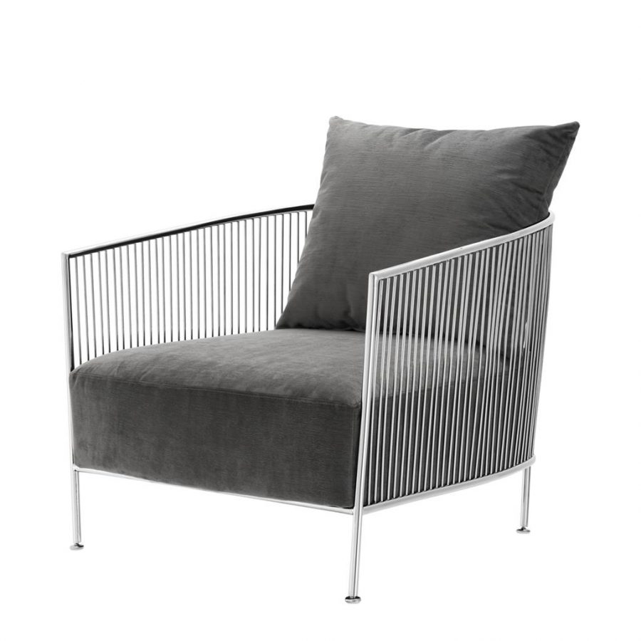 Кресло EICHHOLTZ Chair Knox Silver