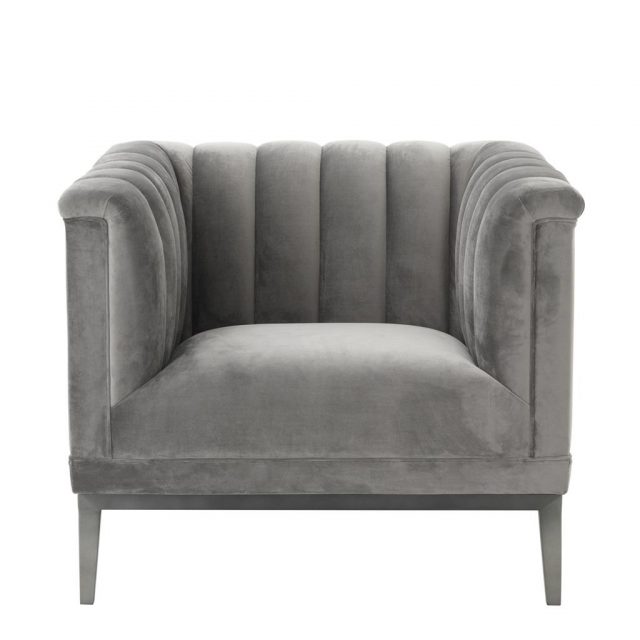 Кресло EICHHOLTZ Chair Raffles Grey