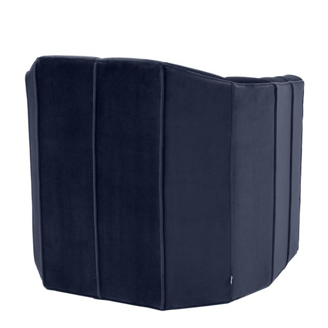 Кресло EICHHOLTZ Delancey Blue Swivel Chair