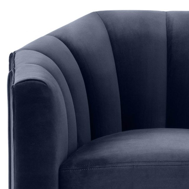 Кресло EICHHOLTZ Delancey Blue Swivel Chair