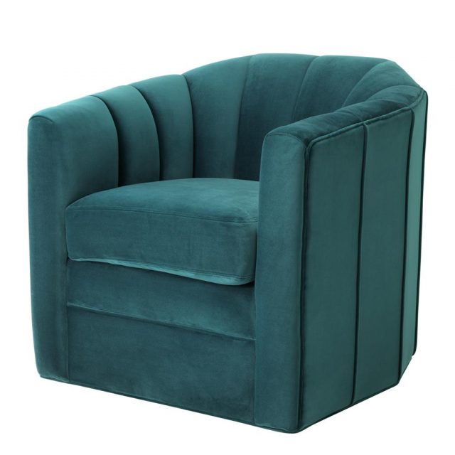 Кресло EICHHOLTZ Delancey Green Swivel Chair