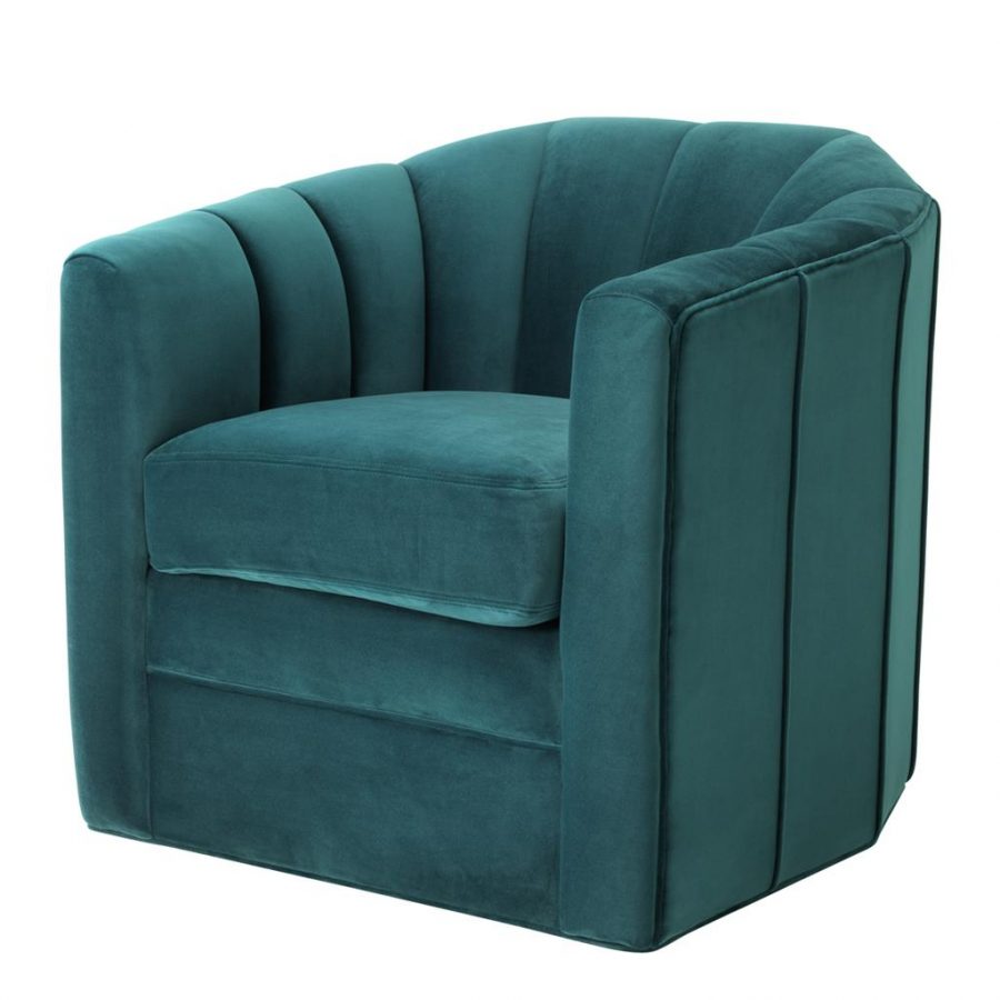 Кресло EICHHOLTZ Delancey Green Swivel Chair