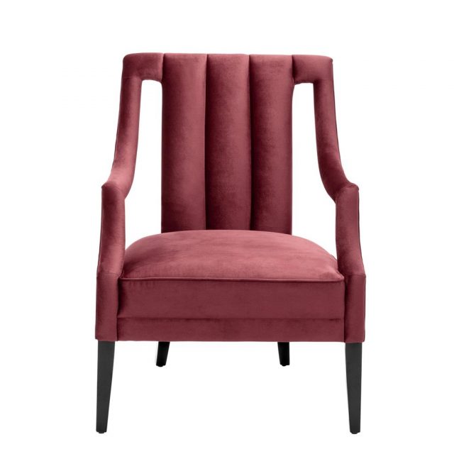 Кресло EICHHOLTZ ERMITAGE CHAIR ROCHE BORDEAUX