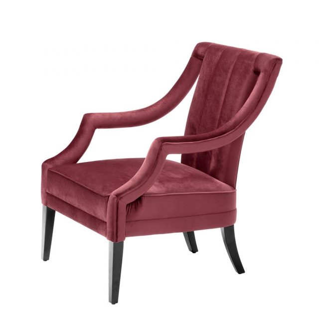 Кресло EICHHOLTZ ERMITAGE CHAIR ROCHE BORDEAUX