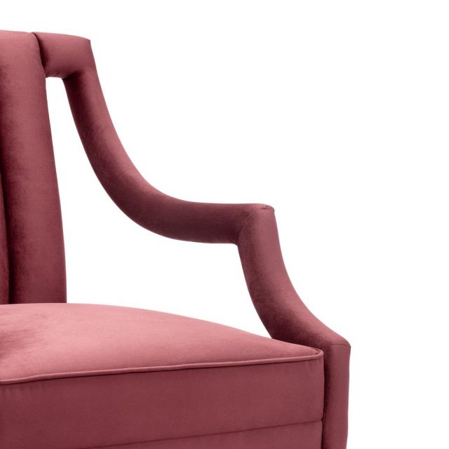 Кресло EICHHOLTZ ERMITAGE CHAIR ROCHE BORDEAUX