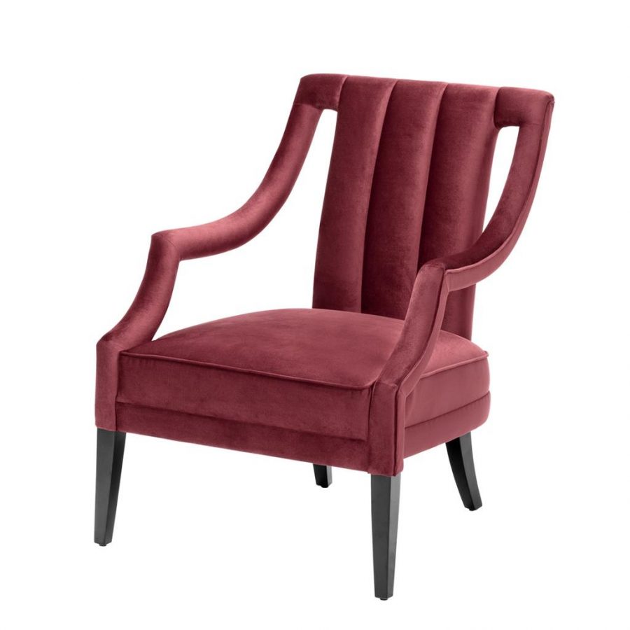 Кресло EICHHOLTZ ERMITAGE CHAIR ROCHE BORDEAUX