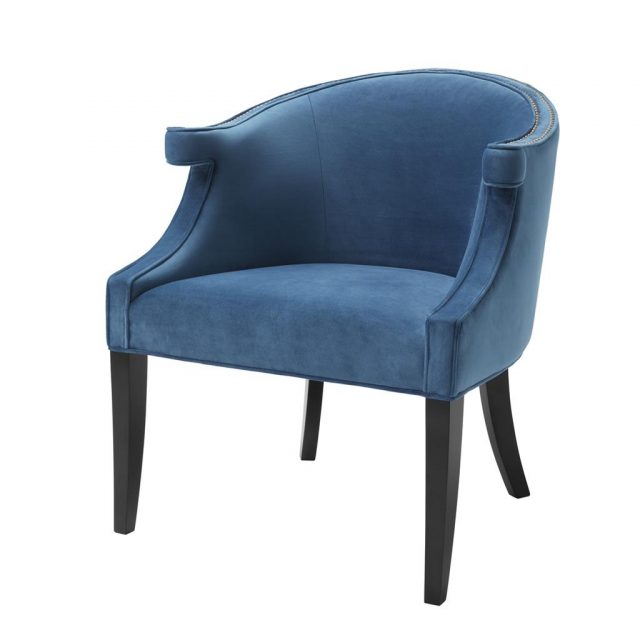 Кресло EICHHOLTZ MARGAUX CHAIR BLUE