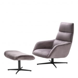 Кресло EICHHOLTZ Swivel Chair & Ottoman Nautilus