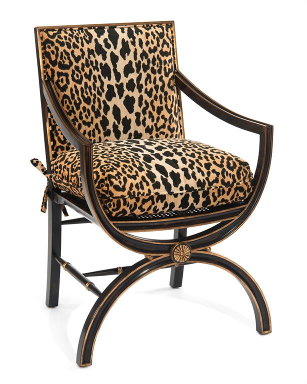 Кресло John-Richard Armchair with Eglomise Arabesque Back