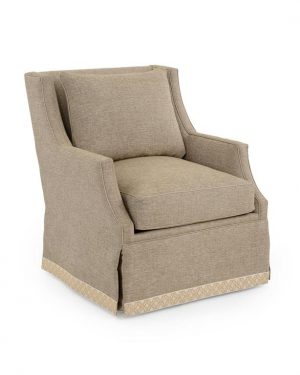 Кресло John-Richard Wingback 2195 Scoop-Arm Swivel Skirted Chair