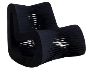 Кресло Phillips Collection Seat Belt Rocking Chair Black