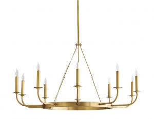 Люстра ARTERIORS BERLIN CHANDELIER ANTIQUE BRASS