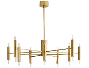 Люстра ARTERIORS BOZEMAN CHANDELIER ANTIQUE BRASS