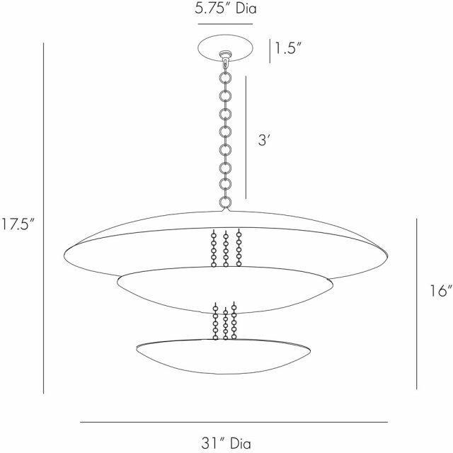 Люстра ARTERIORS FLORKO CHANDELIER GOLD LEAF