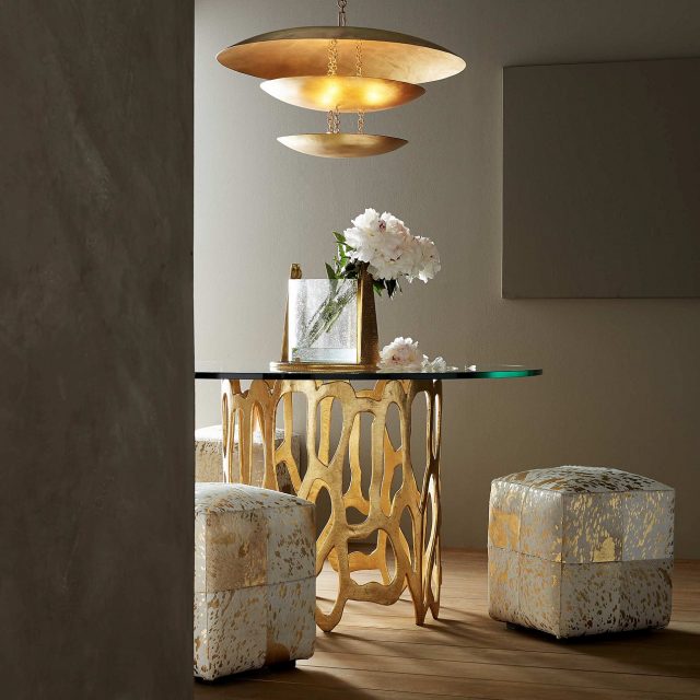 Люстра ARTERIORS FLORKO CHANDELIER GOLD LEAF