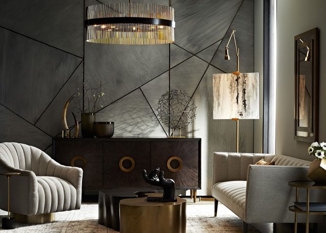Люстра ARTERIORS HOZIER CHANDELIER ANTIQUE BRASS