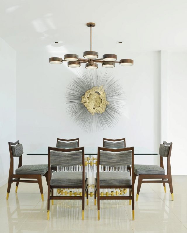 Люстра ARTERIORS LINUS STARBURST CHANDELIER BLACK NICKEL