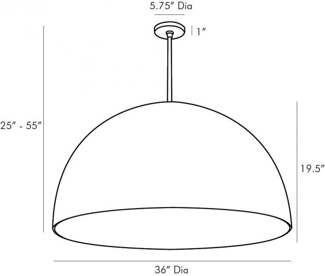 Люстра ARTERIORS PASCAL PENDANT BLACK